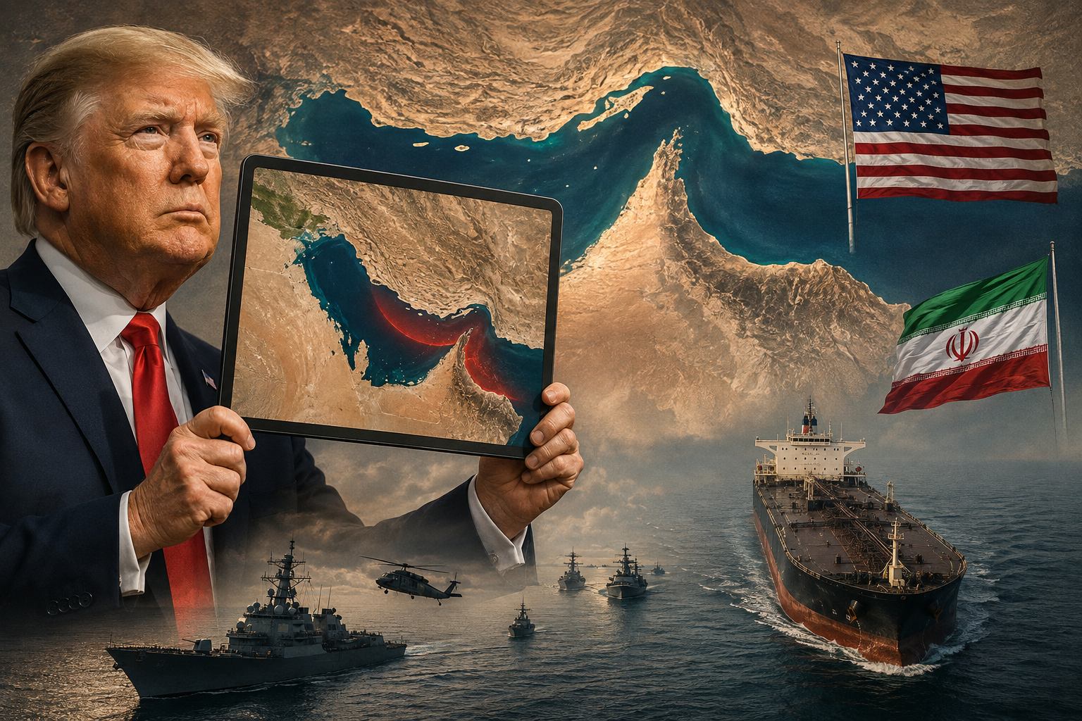 Trump បង្ហោះផែនទីដាក់ស្លាកច្រកសមុទ្រ Hormuz ថា «ទឹកដីថ្មីរបស់សហរដ្ឋអាមេរិក»